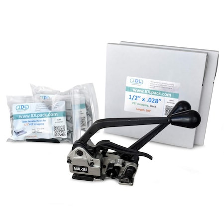 Idl Packaging 1/2" Polyester Strapping Kit, 400 Ft., Combination Tool CM.PSK.12.400